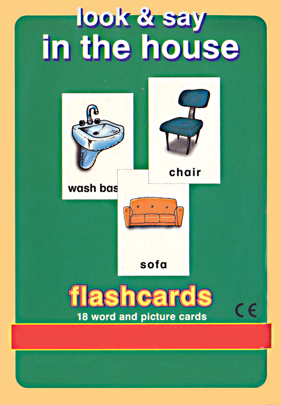 In the House 18 word and picture cards - Κάρτες Μάθησης-Σπίτι