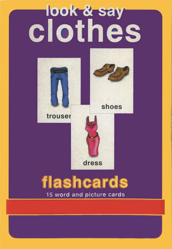 Clothes 15 word and picture cards - Κάρτες Μάθησης-Ρούχα