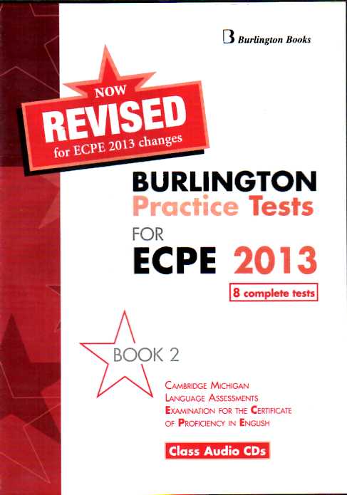Revised Burlington Practice Tests for ECPE 2013 - Books 2 class audio cd's