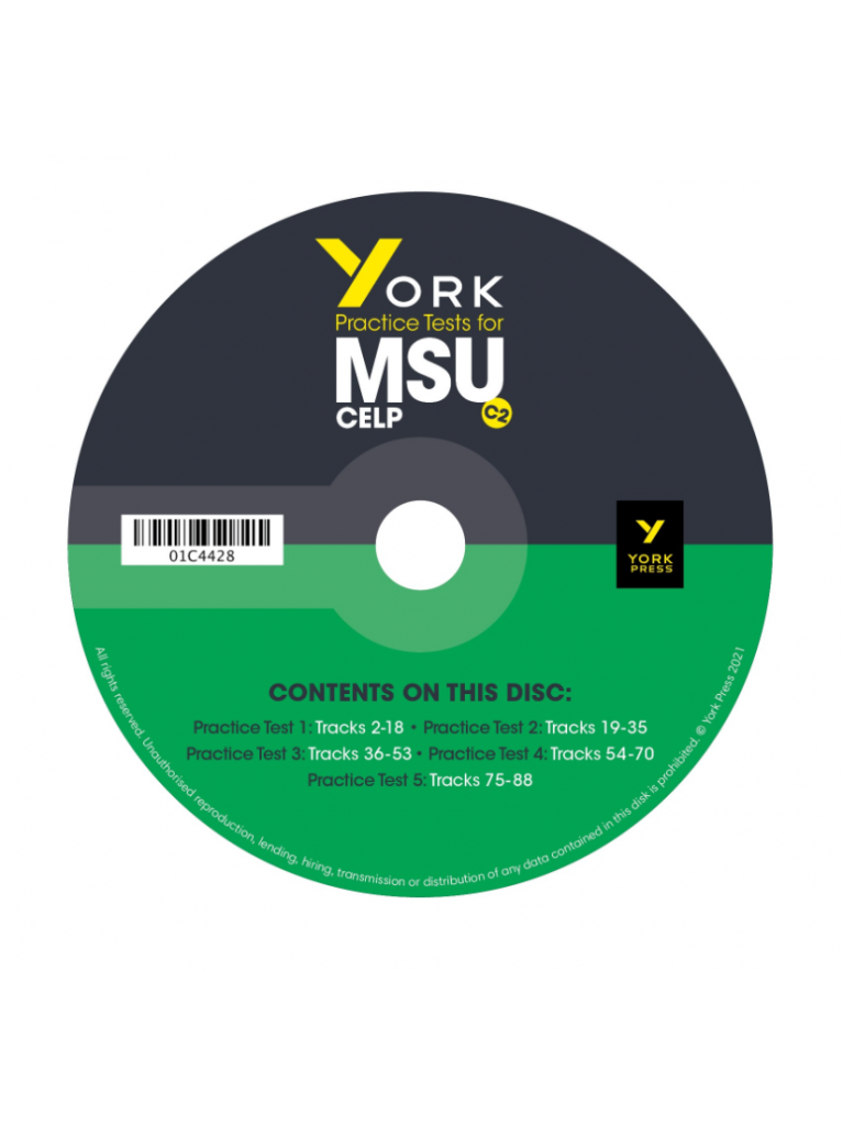 YORK Practice Tests for MSU CELP C2 CD Class