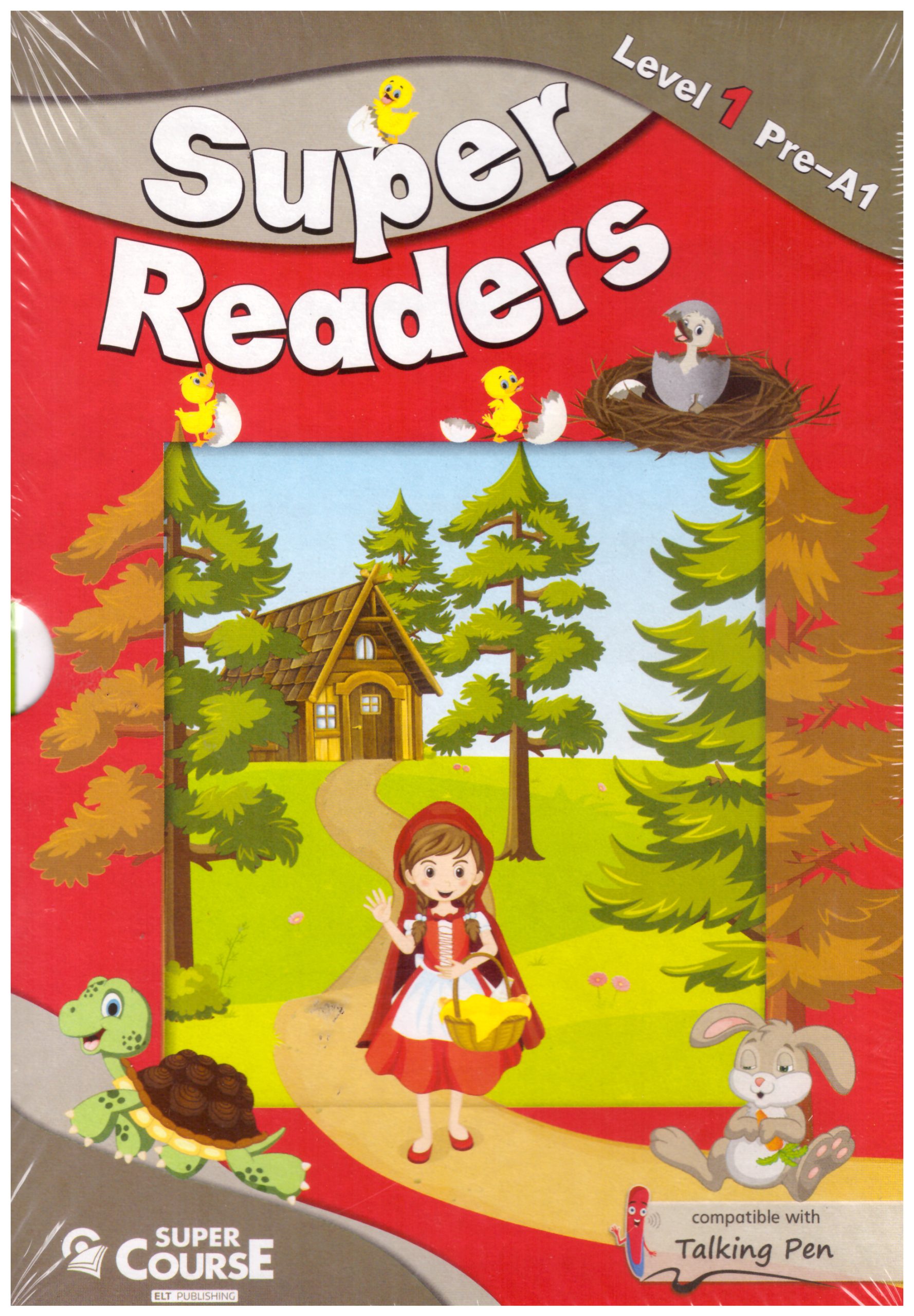 Super Readers 1 Pack(Golden Fish,Little red riding hood,The Hare and the Tortoise,The Ugly duckling)