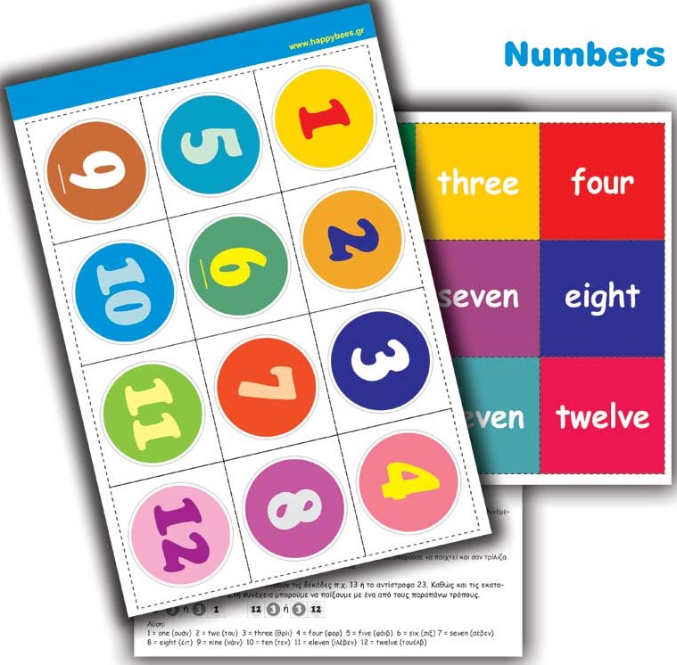 Numbers (Περιέχει 2 φύλλα Α4)