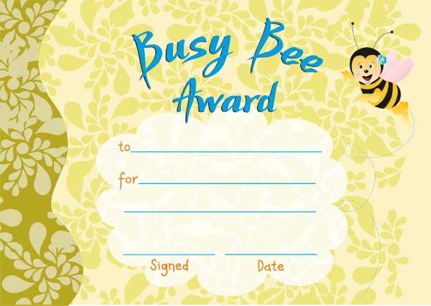 Busy Bee Award Πτυχίο Επιβράβευσης 5 Τεμάχια