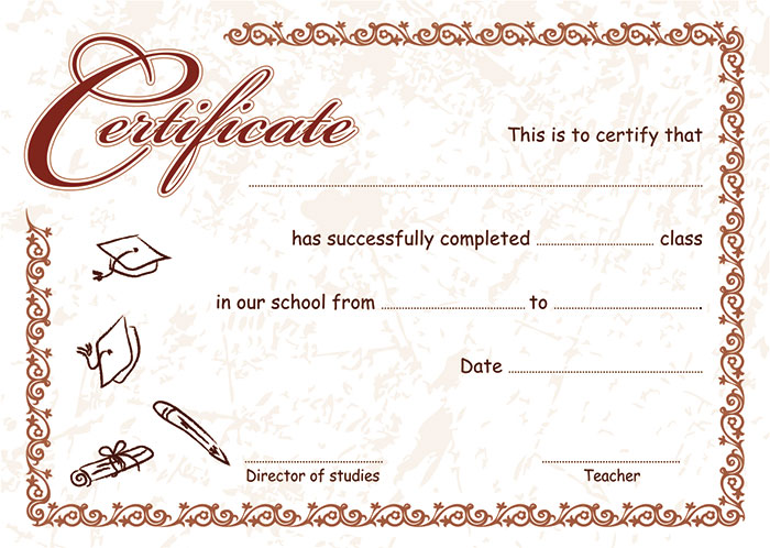 Certificate Βεβαιώσεις Σπουδών 5 Τεμάχια Μέγεθος Α4