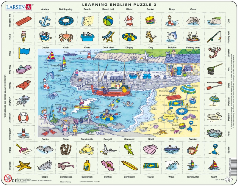Learning English Puzzle 3 - Μαθαίνω Αγγλικά Παζλ 3