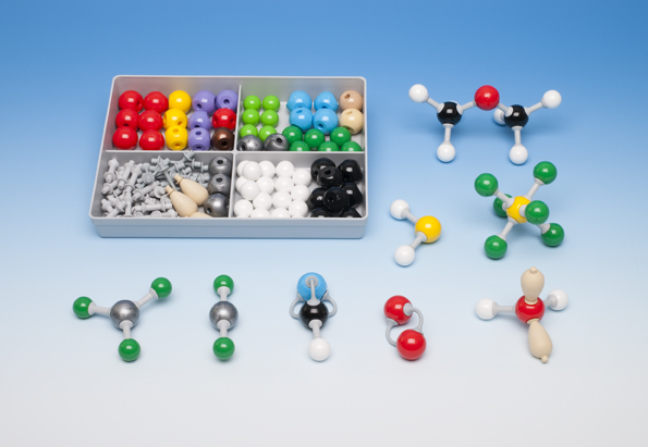 Molymod Advanced Level Chemistry Set Art.Ref.MMS-002 Contents 64 colour-coded atoms & 43 Links
