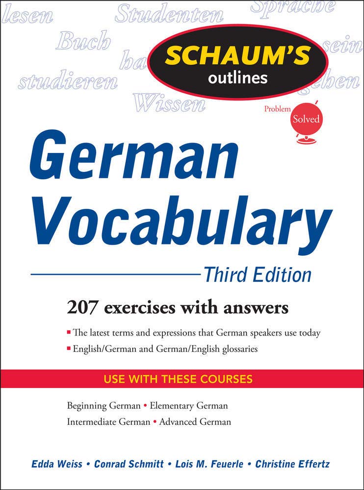 Schaum's Outline of German Vocabulary 3rd Edition