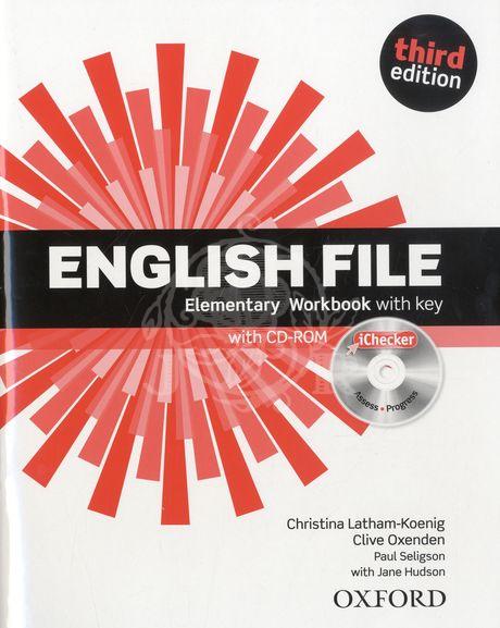 English File Elementary Workbook with key 3rd Edition
