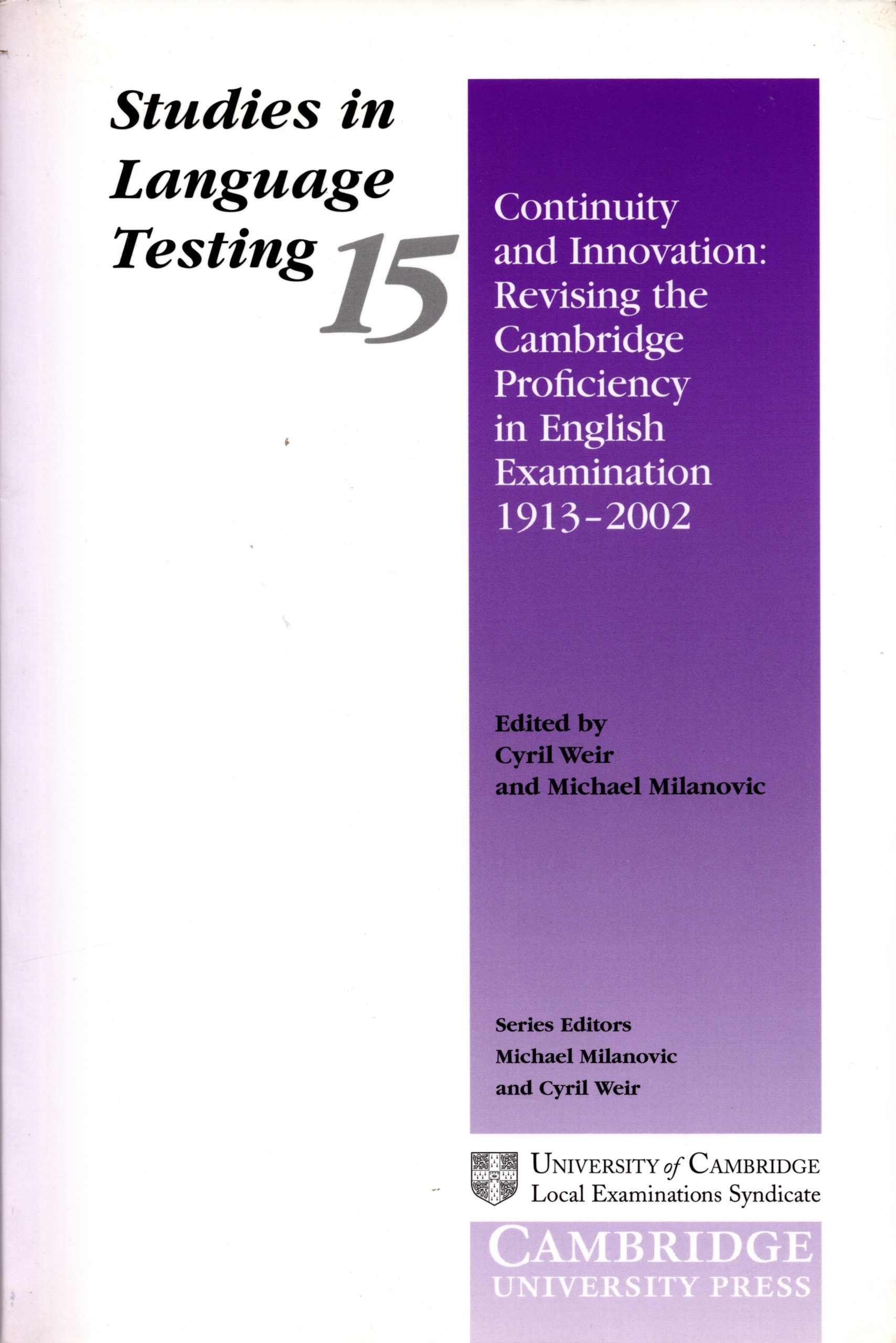Studies in Language Testing 15