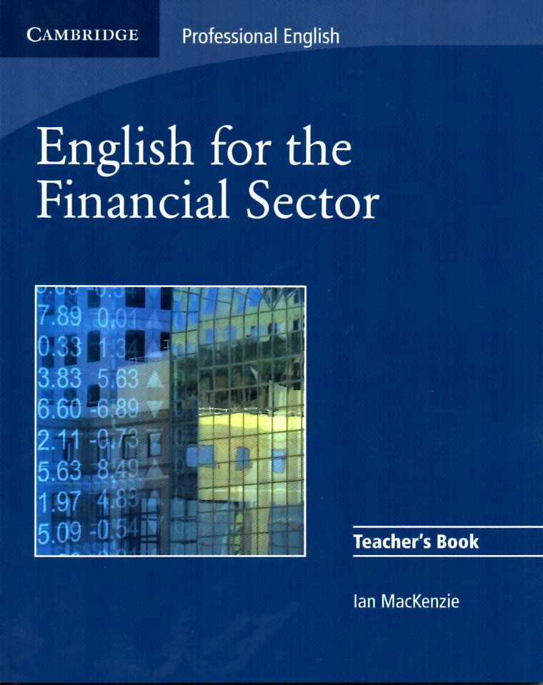 English for the Financial Sector Teacher's Book