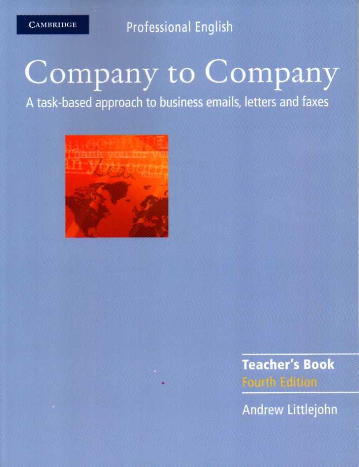 Company to Company Teacher's Book Company to Company Teacher's Book