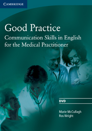 Good Practice DVD Communication Skills in English for the Medical Practitioner