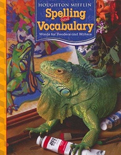 Houghton Mifflin Spelling and Vocabulary Consumable Student Book Grade 5