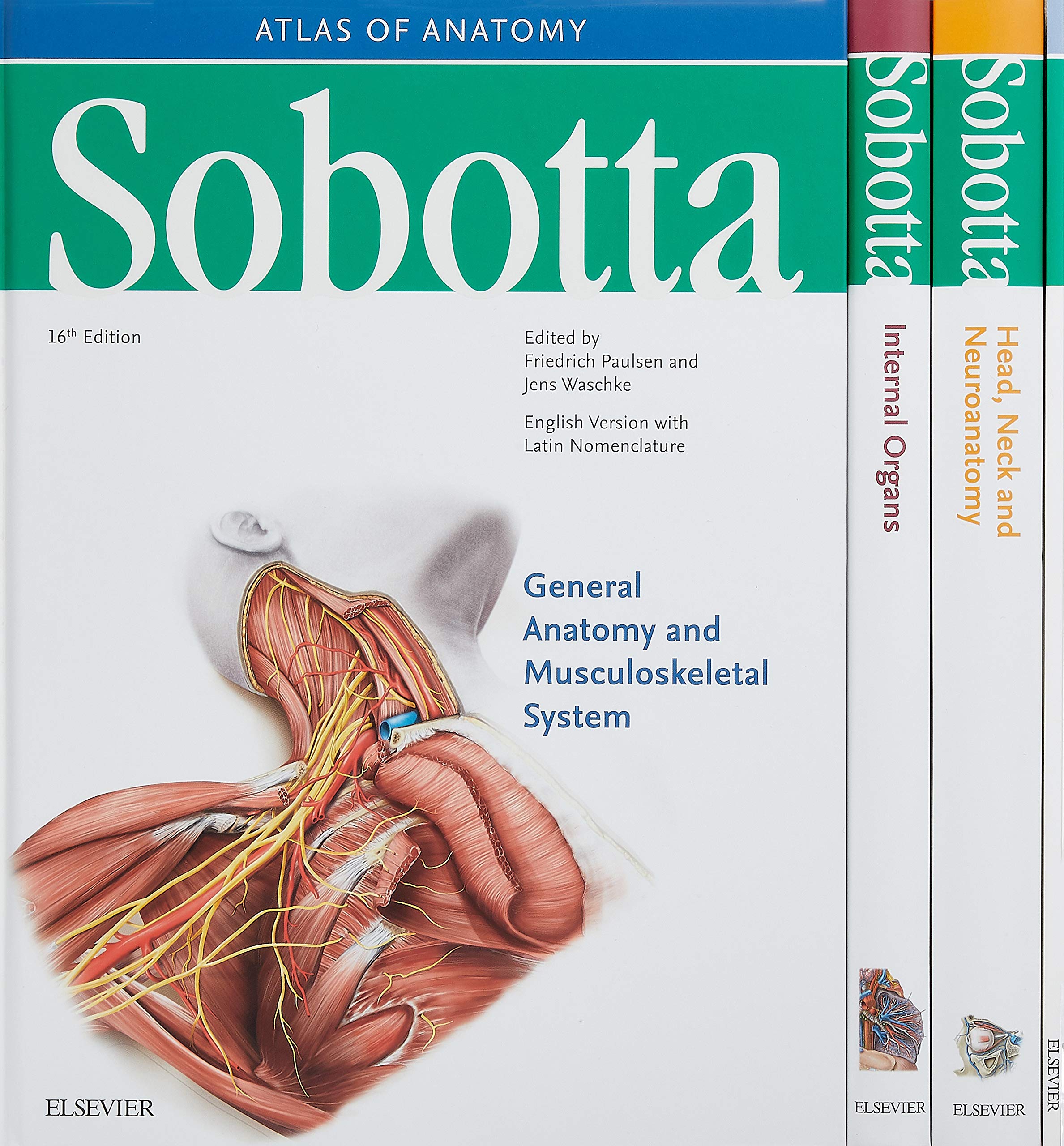 Sobotta Atlas of Anatomy, Package, 16th ed., English/Latin, 16th Edition