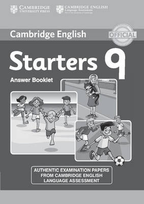 Cambridge English Young Learners Starters 9 Answer Booklet