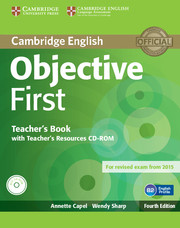Objective First Teachers Book with Teachers Resources CD-ROM 4th Edition
