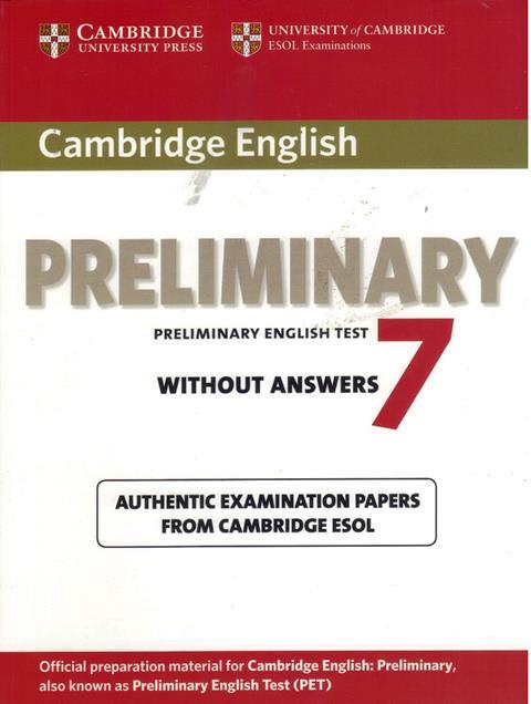 Cambridge English Preliminary 7 Students Book without Answers