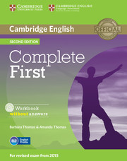 Complete First Workbook without Answers with Audio CD 2nd Ed 2015