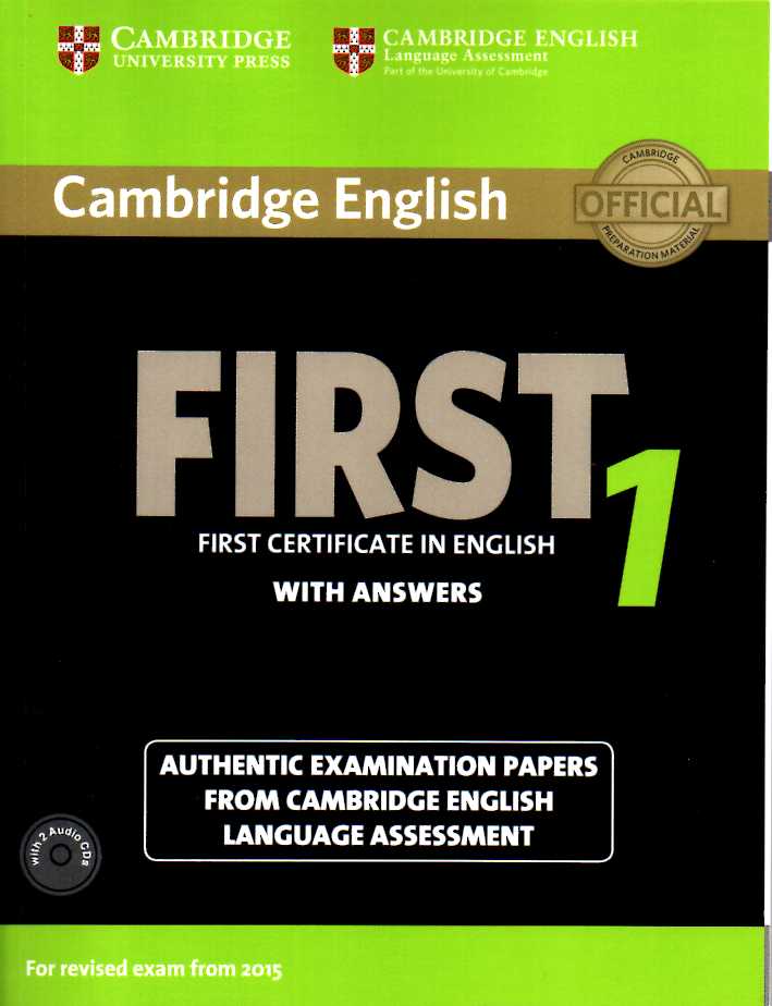 Cambridge English First 1 Students Book Pack and Audio CDs 2