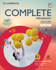 Complete Preliminary Student's Book Pack (Student's Book without ansewrs,Workbook without answers,Audio CD)