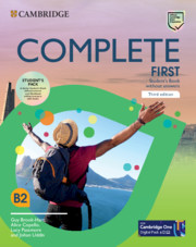Complete First Student's Pack (Student's Book without answers and Workbook without answers and audio) 3rd Edition