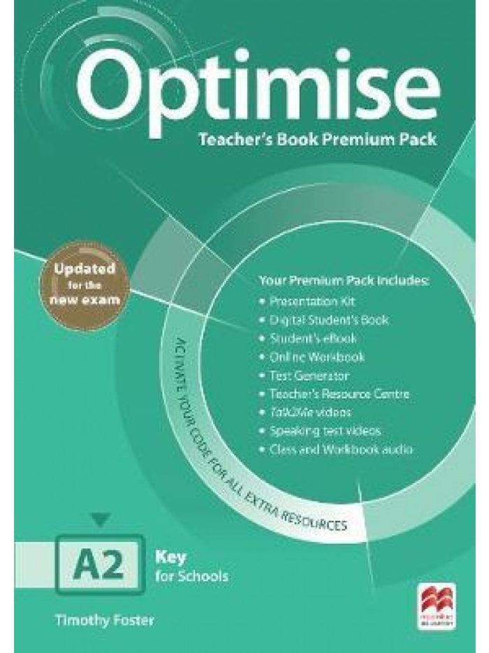 Optimise A2 Teacher's Premium Pack Optimise A2 Teacher's Premium Pack
