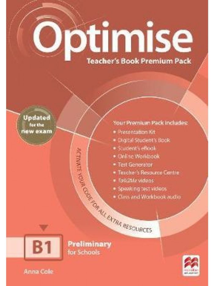 Optimise B1 Teacher's Book Premium Pack Optimise B1 Teacher's Book Premium Pack