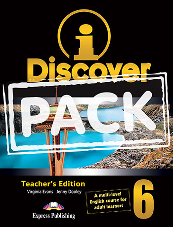 iDiscover 6 - Teacher's Pack contains:(Teacher's Book (Adult Learners),Student's Book & Workbook (Adult Learners) with DigiBooks App,Downloadable ieBook,Downloadable Interactive Whiteboard Software)