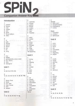 SPiN 2 Companion with Answer Key