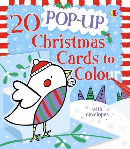 20 Pop-up Christmas Cards to Colour