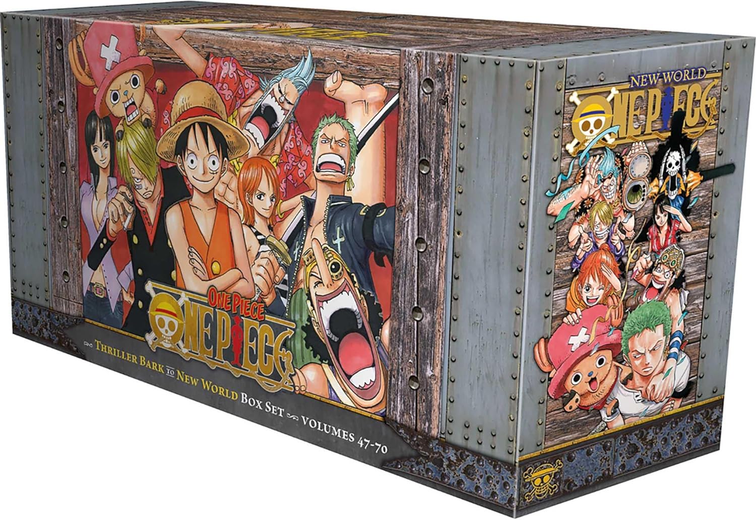 One Piece Box Set 3 Thriller Bark to New World Volumes 47-70 with Premium