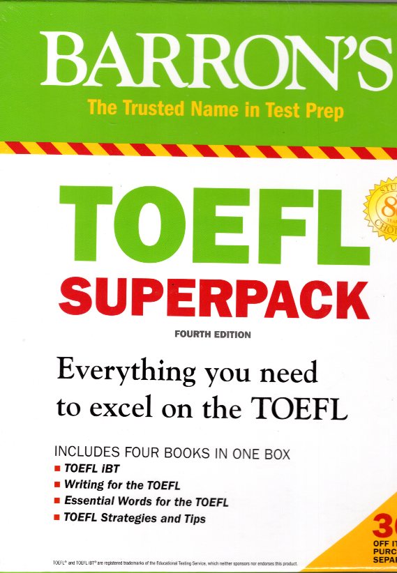 TOEFL iBT Superpack 4 Books + Practice Tests + Audio Online