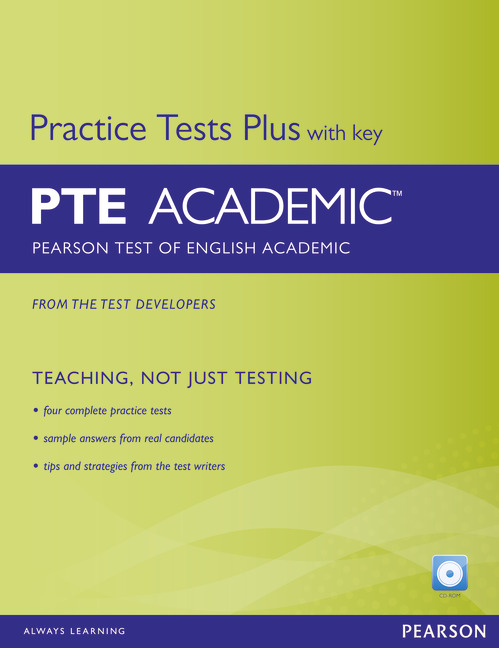 PTE Academic Practice Tests Plus and CD-ROM with Key and CD-Rom Pack