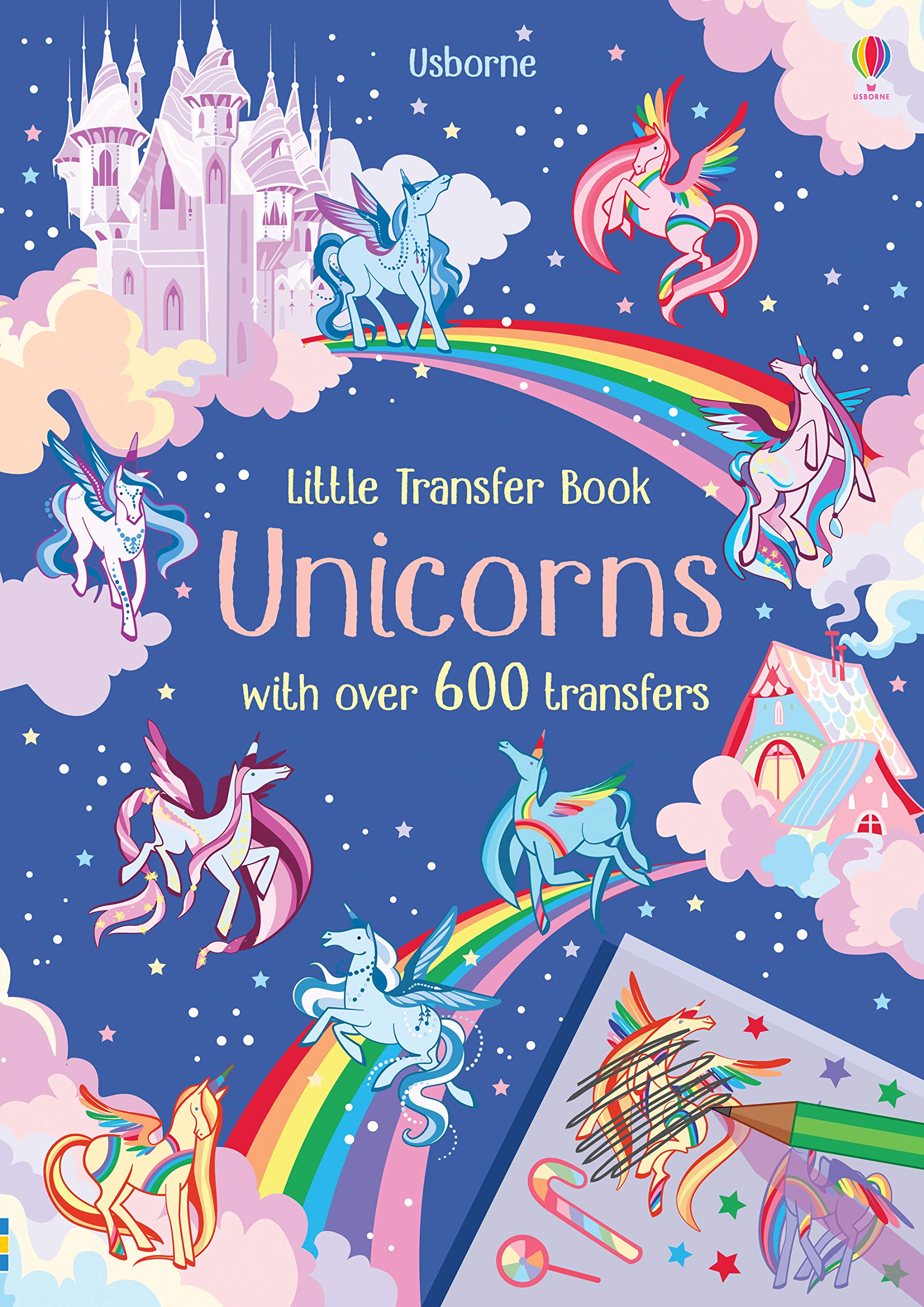 Little Transfer Book Unicorns with over 600 transfers