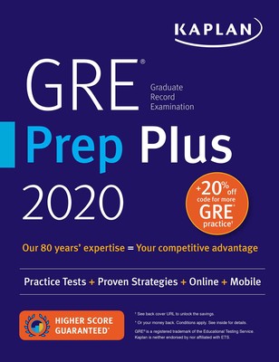 GRE PREP PLUS 2020 Practice Tests + Proven Strategies + Online + Video + Mobile