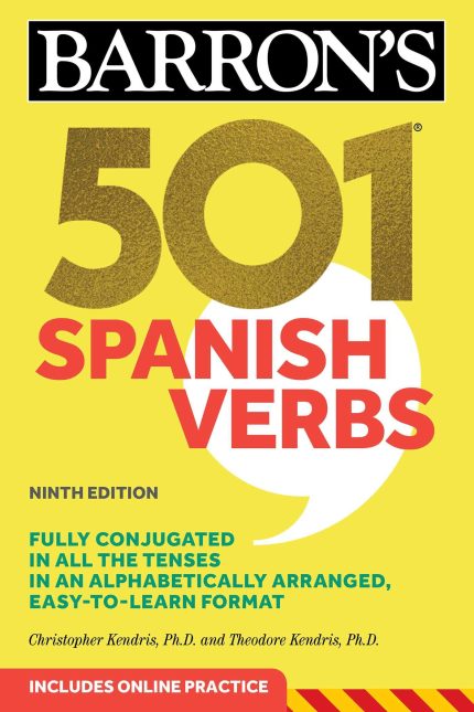 Barron's 501 Spanish Verbs includes online practice 9th Edition