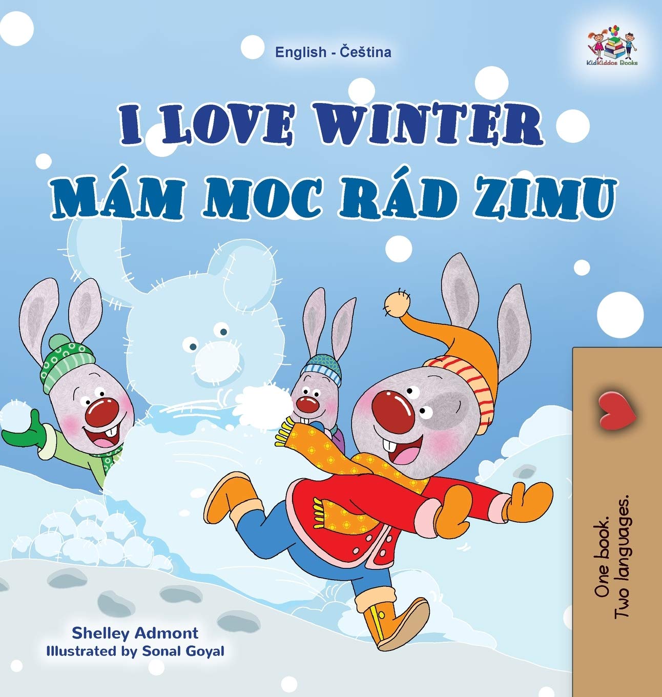 I Love Winter English Czech Bilingual Book