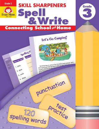 Skill Sharpeners Spell & Write Grade 3 Activity Book
