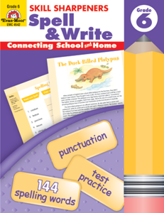 Skill Sharpeners Spell & Write Grade 6 Activity Book