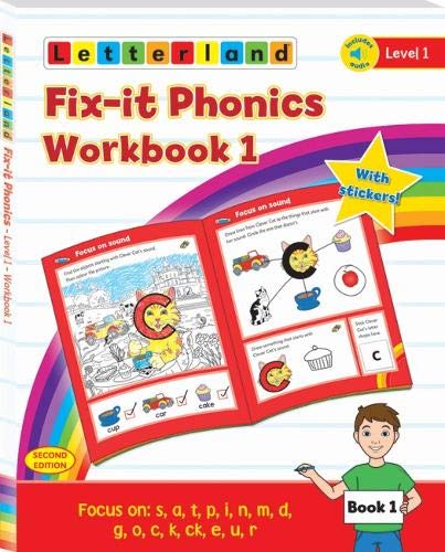 Fix-it Phonics Level 1 Workbook 1 with Audio with Stickers  2nd Edition