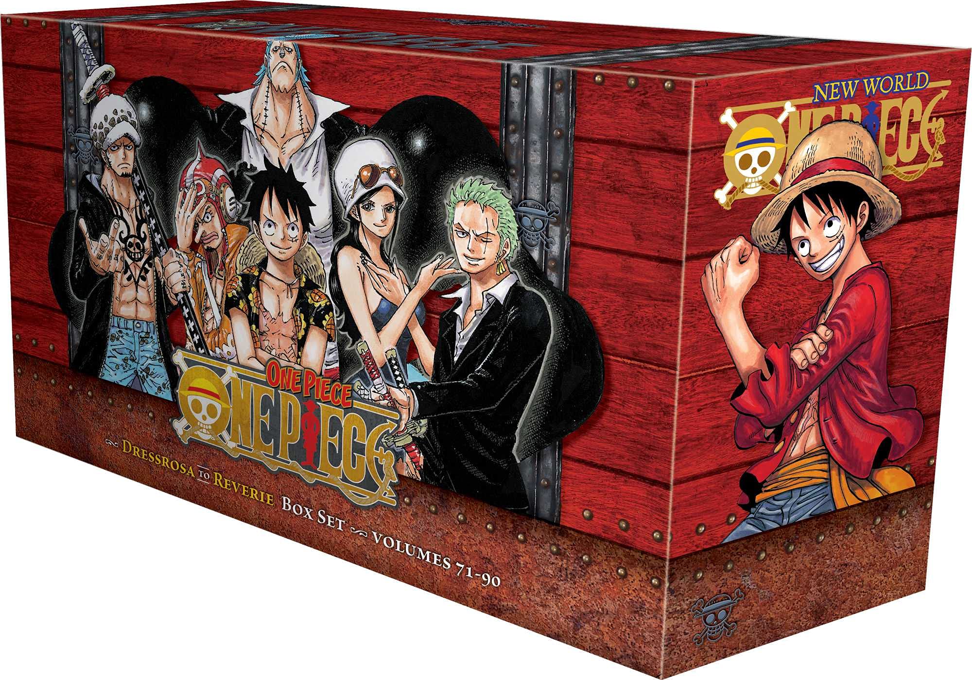 One Piece Box Set 4 Dressrosa to Reverie  Volumes 71-90 with Premium