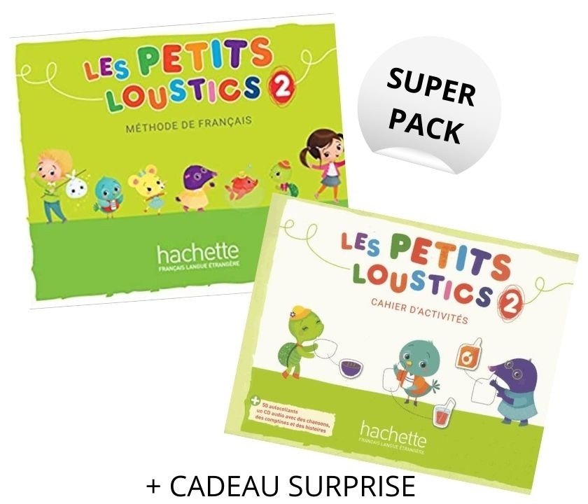 Super Pack Les Petits Loustics 2 (Livre d'eleve + Cahier d'activites + Cadeau surprise)