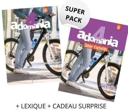 Super Pack Adomania 4 (Livre de l'eleve + Cahier d'activites + Cadeau Surprise + Lexique)
