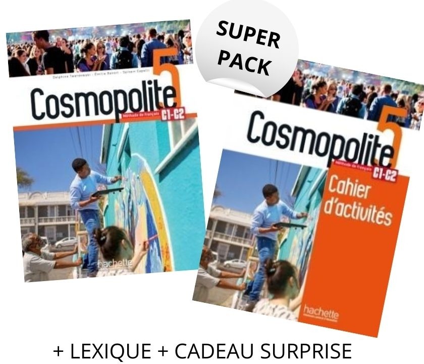 Cosmopolite 5 Super Pack (Livre de l'eleve + Cahier d'activites + Cadeau Surprise + Lexique)