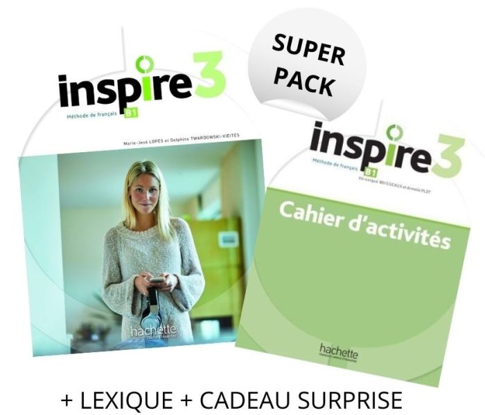Inspire 3 Super Pack (Livre de l'eleve + Cahier d'activites + Cadeau Surprise + Lexique) Inspire 3 Super Pack (Livre de l'eleve + Cahier d'activites + Cadeau Surprise + Lexique)
