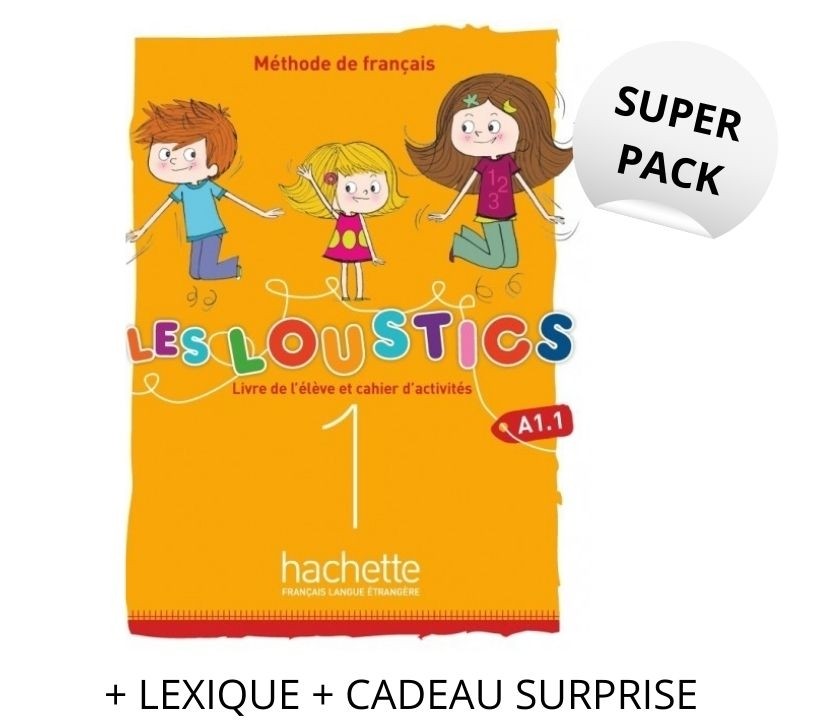 Super Pack les Loustics Volume 1 A1.1 (Methode de francais + Lexique + Cadeau Surprise)