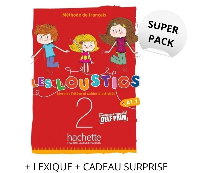 Super Pack les Loustics Volume 2  A.1.1.(Methode de francais + Lexique + Cadeau Surprise)