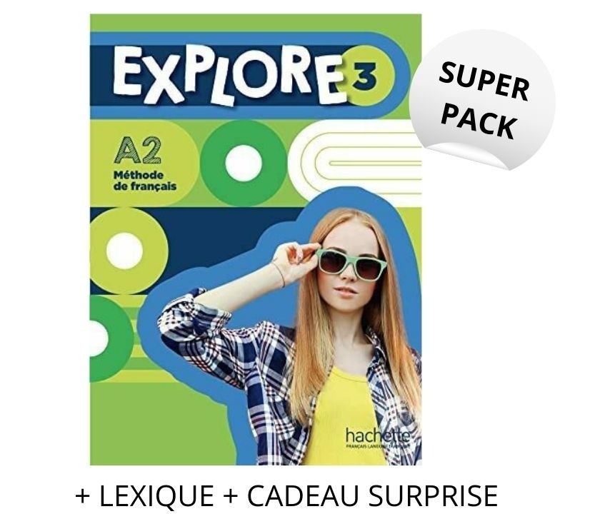 Super Pack Explore 3 (Methode de Francais + Lexique + Cadeau Surprise)