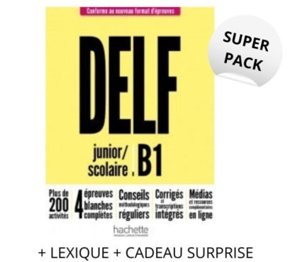 Super Pack DELF B1 Junior/Scolaire + Lexique + Cadeau Surprise