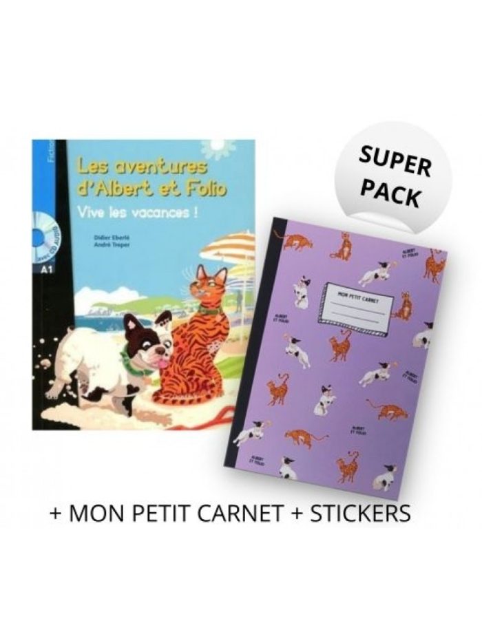 Albert et Folio Vive les Vacances! Super Pack (+ Mon Petit Carnet + Stickers) Albert et Folio Vive les Vacances! Super Pack (+ Mon Petit Carnet + Stickers)
